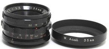  Acall Kyoei 3.5/35mm lens for Leica Screw Mount NOTTESTED w. hood