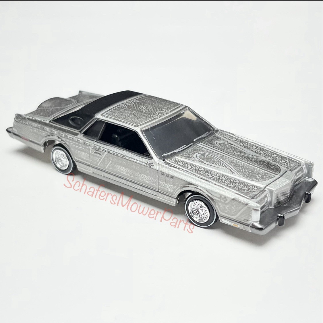 2024 Auto World Premium Release 6 1979 Lincoln Continental Lowrider Silver Metal