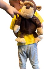 Animal Planet Monkey Plush Backpack Toddler 14"