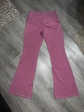 Old Navy PowerChill High-Rise Flare Go-Dry Pink Pants XL girls Athleisure
