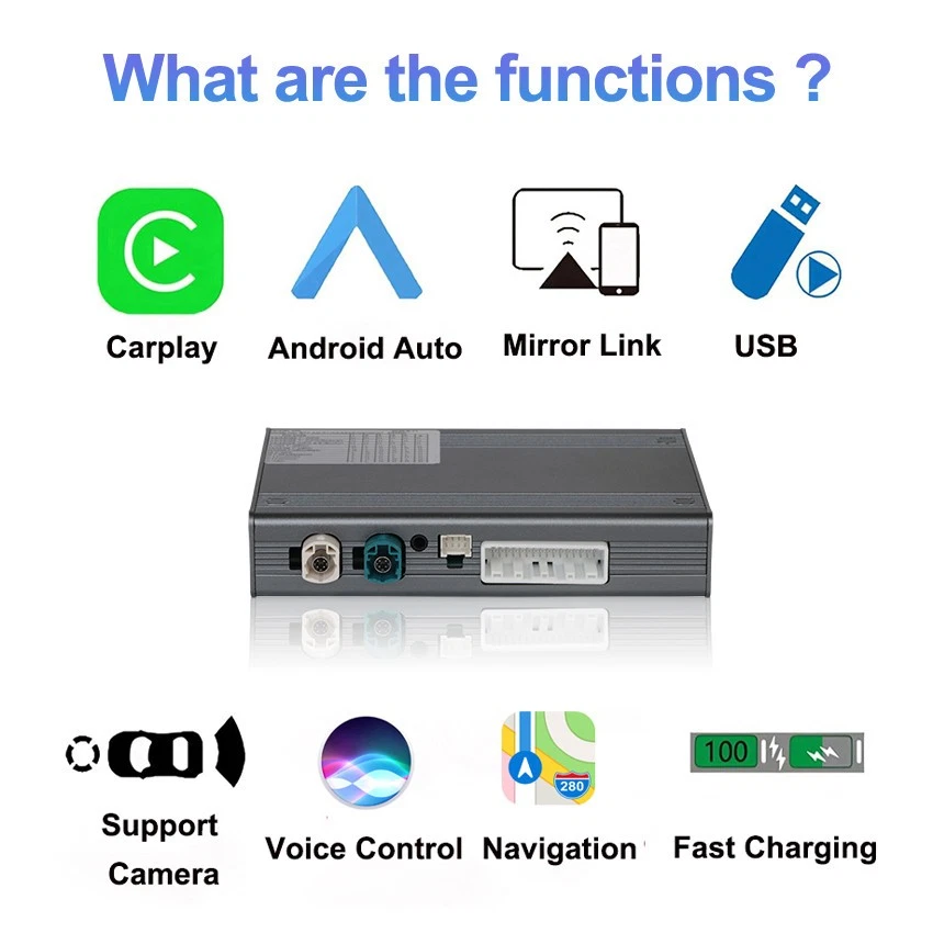 Kits de actualización de pantalla inalámbricos CarPlay Android Auto OEM para LEXUS LX570 2016-2021 Foto 4 de 4