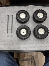 Vintage Set Of 4 Tonka XMB-975 Tires White Rims Excellent Condition Clean