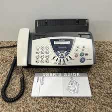Brother FAX-575 Personal Plain Paper Fax Machine w Phone & Copier Tested Works
