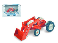 Tractor Ford 8N #2512 Ertl naranja con cargador frontal ~ diecast 1:43 nuevo stock antiguo