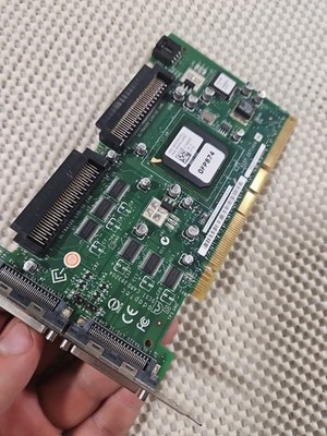 1PCS FP874 Dell Adaptec Ultra U320 PCIx Dual SCSI RAID Card ASC-39320A Used