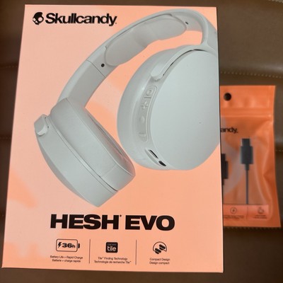 NEW Skullcandy Hesh EVO Bone Orange Glow Wireless Noise Cancelling Headphone