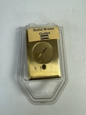 RACO 5236 Solid Brass Floor Oulet Cover for Carpeted & Wood Flooring