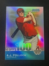 2010 Bowman Chrome #TPC78 A.J. Pollock Topps 100 Prospects Refractors #/499