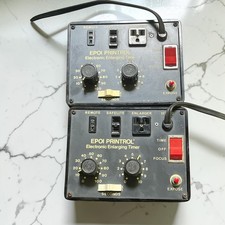 Vintage EPOI Printrol Electronic Enlarging Timer Lot of 2 Darkroom Photo