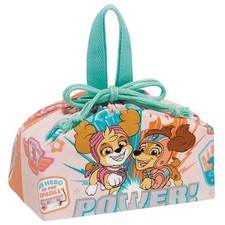 Skater Children's Lunch Box Drawstring Bag with Gusset Kids Made in Japan Paw
