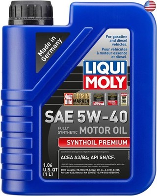 LIQUI MOLY Synthoil Premium SAE 5W-40 | 1 L | Fully synthetic engine oil | SKU: