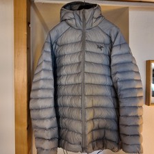 Arc’teryx Down Puffer Jacket XXL Baby Blue Hooded Authentic