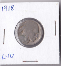 1918 Buffalo Nickel Acid Dated L10