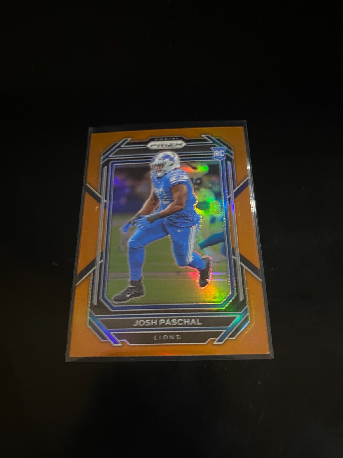 Josh Paschal 2022 Panini Prizm Orange Prizm /249 RC Lions 389 PWE