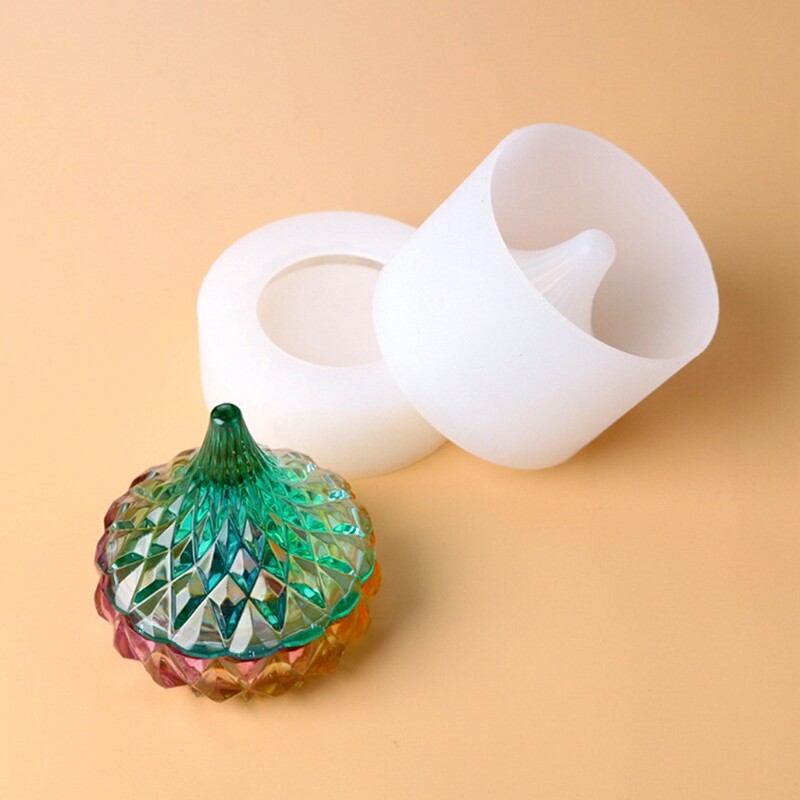 Caja de Almacenamiento Resina Epoxi Molde Gota de Agua Maquillaje Joyería Soporte Molde Silicona