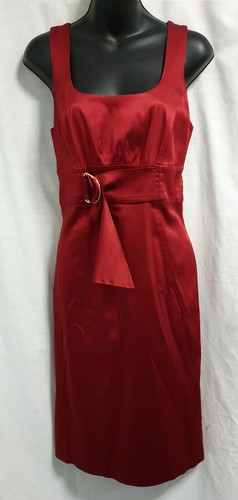 George Satin Sheath Dress Size 10