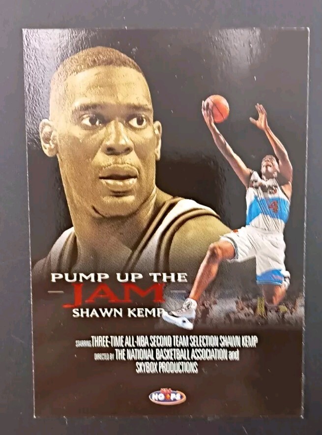 1998-1999 98-99 NBA Hoops Shawn Kemp Pump Up The Jam Insert #8 of 10 PJ