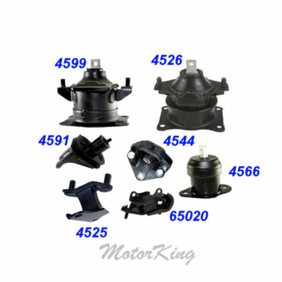 7-Piece Engine & Transmission Mount Kit For 2004-2006 Acura TL 3.2L Automatic - Hydraulic With Vacuum Pin