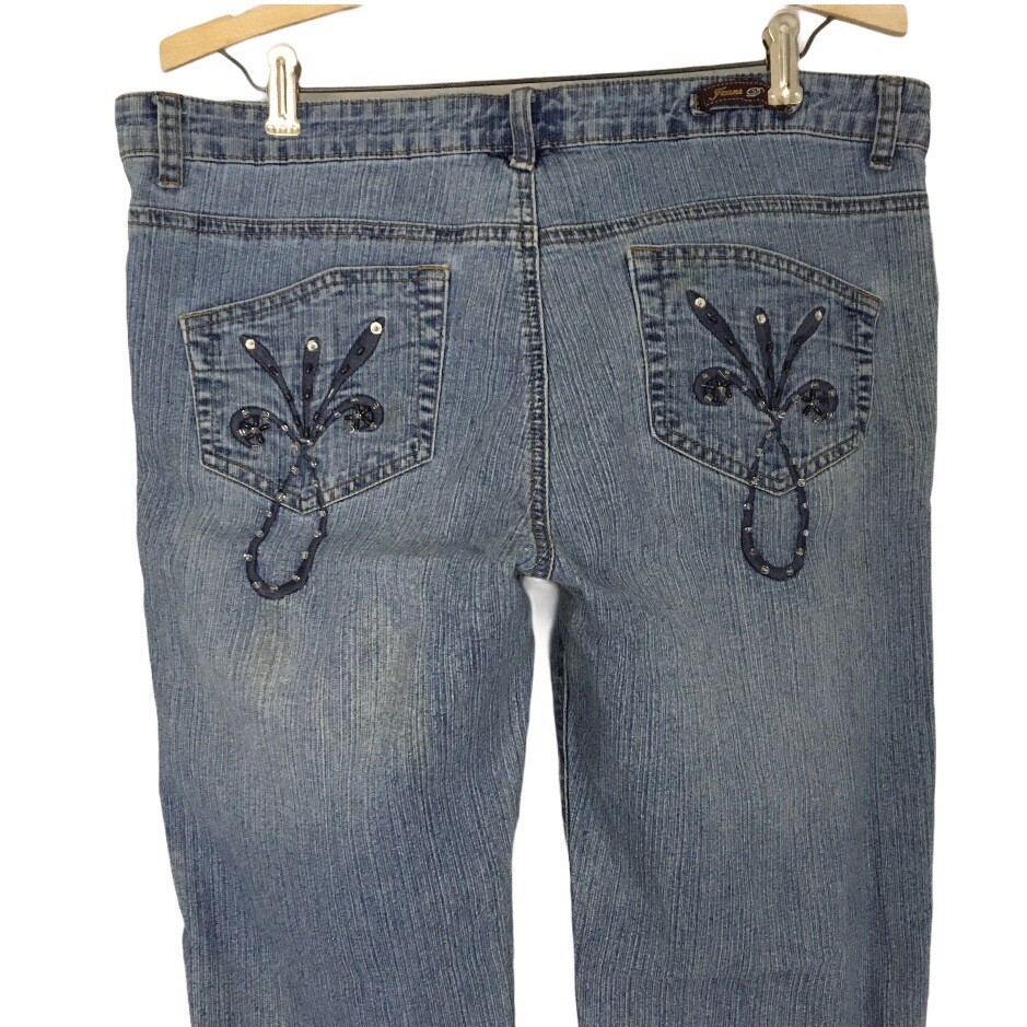 【DEARMINE】Les Vintage Dirty Denim W34 Dirty Vintage Lee Rusty Distressed Jeans 80s Womens High