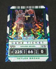 2020 Non Auto Jaylen Brown Contenders Green Explosion Game Ticket Variation #10