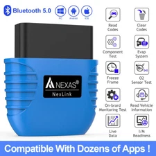 NEXAS NexLink OBDII EOBD Bluetooth Scanner Auto Diagnostic Tool for IOS Android