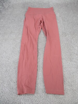 Lululemon Leggings Womens 4 Align II Brier Rose Red Pink Nulu Crop Yoga *