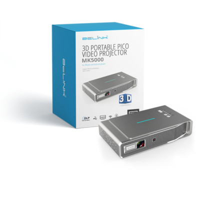 Belink 3D Portable Pico Video Projector MK5000 iPhone & Android (MSRP - 7,999)