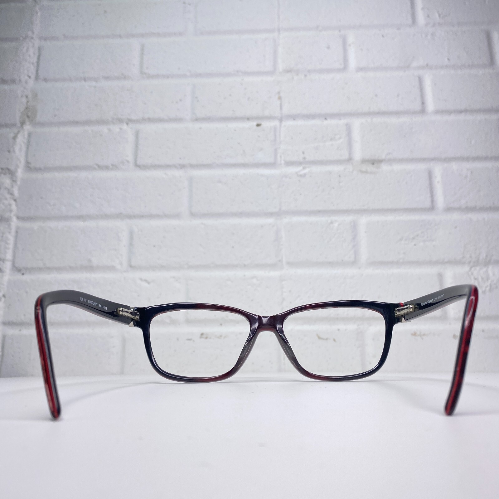 Lawrence Eyewear Mod RDF 137 Red Black Full Rim Eyeglasses Frame 5417