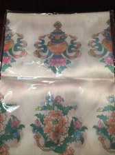 94  Traditional Tibetan Buddhist Prayer Khata Scarf 8 Auspicious Symbols Buddhis