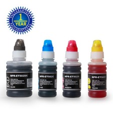4pk T502 502 Ink Bottle for Epson EcoTank ET-4760 ET-2760 ET-3750 ET-3760 ET3830