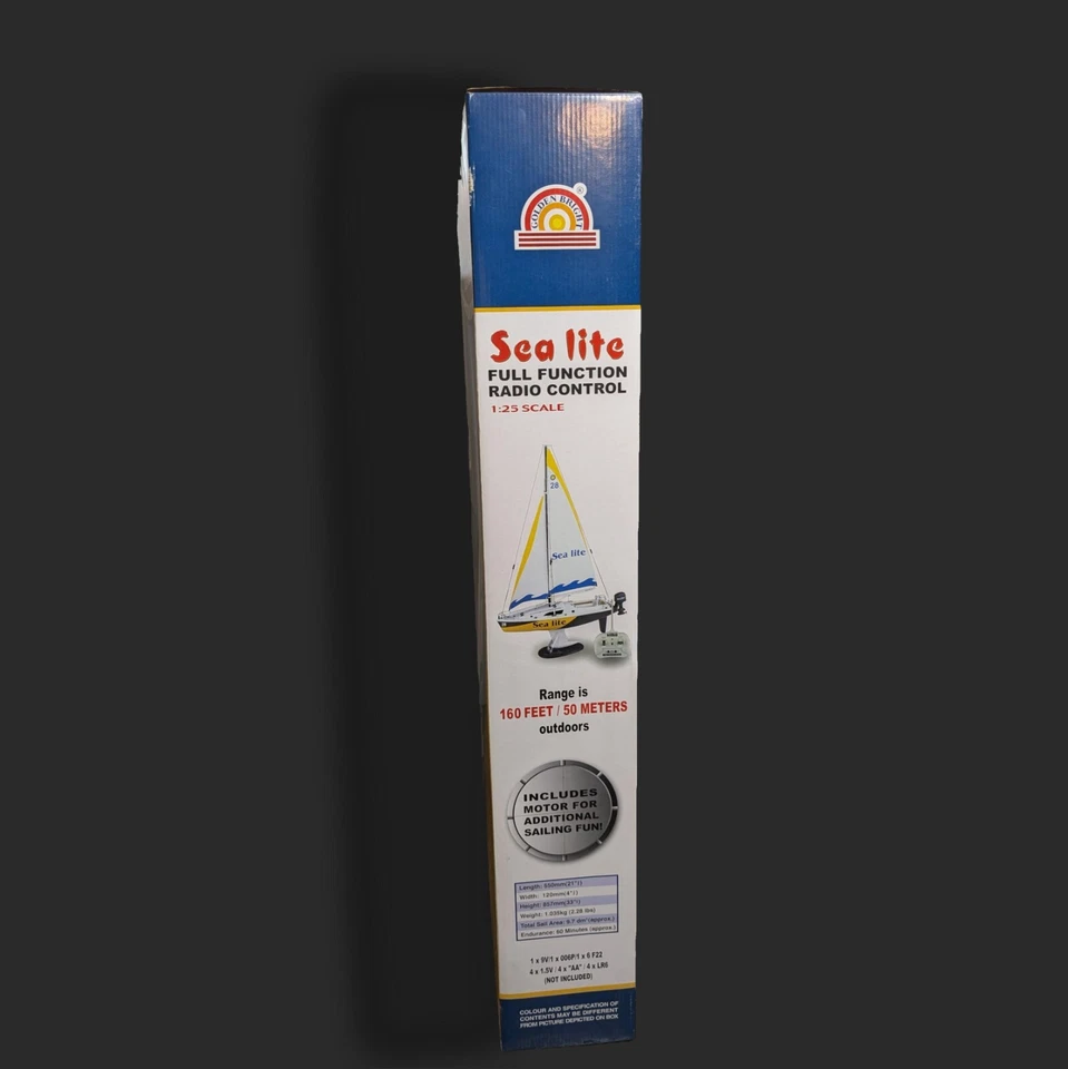Golden Bright Sea Lite RC Radio Control Yacht Sailboat Boat 1-25 Scale - Image 4 of 4