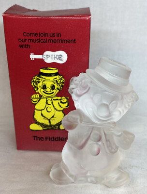 Mosser Art Glass The Fiddler Clown “ Spike“ in Crystal Satin | eBay