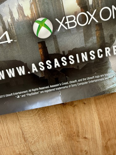 Assassin's Creed: Syndicate RARE PS4 XBOX ONE 59cm x 84cm Promotional Poster #2 - Picture 3 of 4