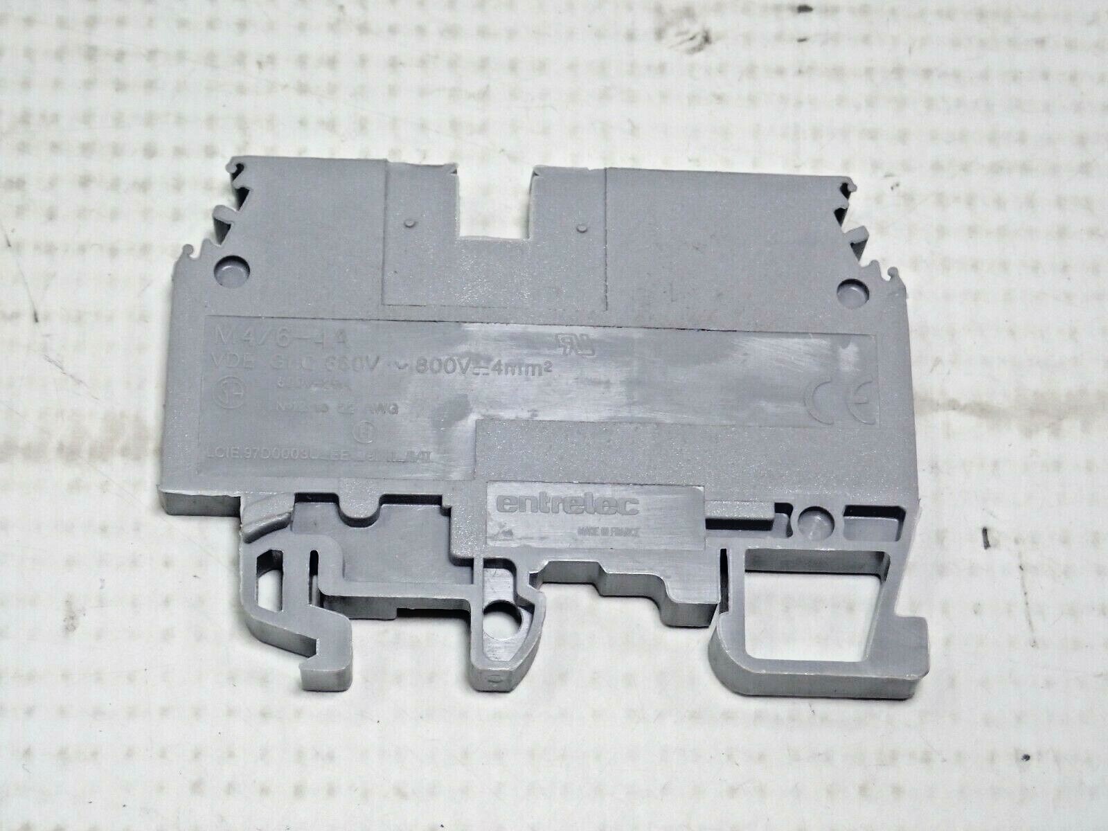 ENTRELEC M4/6-4A SCREW CLAMP TERMINAL BLOCK LOT OF 11