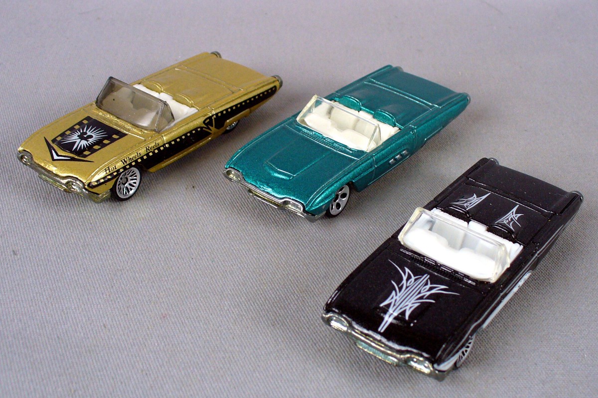 ホットウィール 63 T バード T-BIRD 1963 FORD THUNDERBIRD '63 DARK BLUE 1/64 HOT WHEELS