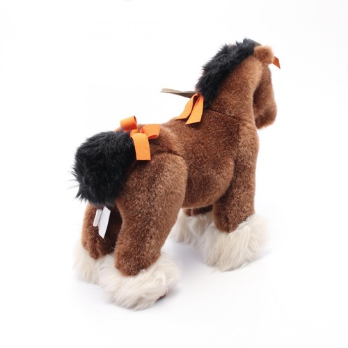 HERMES Elmy PPM peluche peluche gamuza acrílico marrón naranja usado mujeres - Imagen 2 de 6