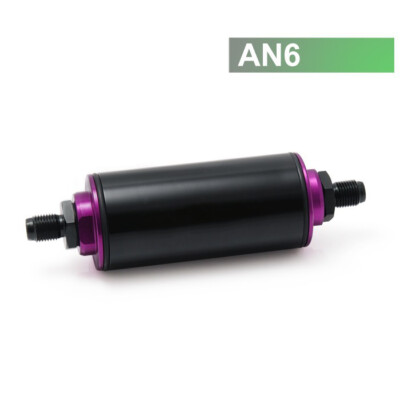 Kraftstofffilter Benzin Filter Tuning Motorsport High Flow Schwarz AN6 Dash 6