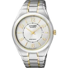 New Citizen Mens BI0954-50A Quartz Stainless Steel Two-tone Watch MSRP $250