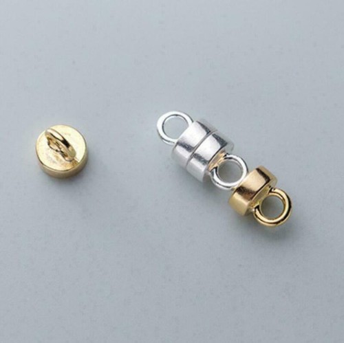 925 Sterling Silver 5mm Magnetic Converter Necklace Clasp Fastener Closure A2181 - Picture 2 of 5