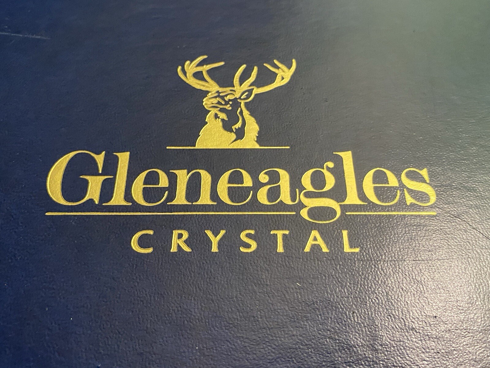 Wine Glasses 6 Piece Set Hand Cut Beautifully Etched Crystal Gleneagles