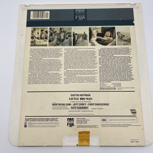 LITTLE BIG MAN 2-LASERDISC LD FULL SCREEN FORMAT DUSTIN HOFFMAN - Picture 9 of 14