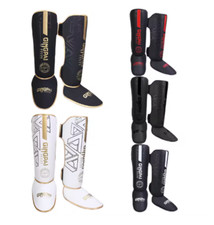 Pu Leder Kickboxen Schienbeinschoner Mma Muay Thai Boxen Training