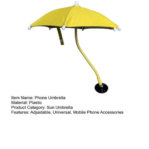 Phone Umbrella Cell Phone Umbrella Phone Umbrella with Gooseneck for Sun - Picture 7 of 14