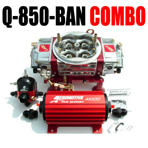 QUICK FUEL Q-850-BAN BLOW THRU CARB AEROMOTIVE 11101 PUMP REG 13204 PACKAGE - Bild 1 von 2