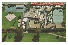 RANCHO MIRAGE CA VTG CHROME PC FRANK SINATRA'S HOME AERIAL VIEW BY RAY JONES