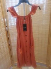 Alice Elmer Sundress Womens Size Small Sleeveless Pockets Buttons