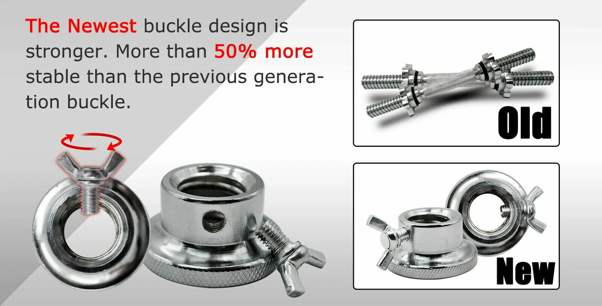 40cm PVC Handle Dumbell Bar - 1 Pair Stainless Dumbell Weight - 25mm Diameter
