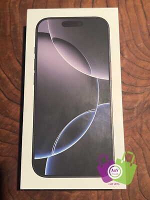 Apple iPhone 16 PRO-128GB-Black Titanium-6,3'' OLED/Sim+eSim-Neu/OVP(versiegelt)