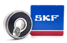 RUBBER SEALED 12x37x12mm NEW SKF 6301 2RS/ C3GJN DEEP GROOVE BALL BEARING,