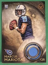2015 Topps Valor Rookie Relics Marcus Mariota RC #VRR-MM Tennessee Titans